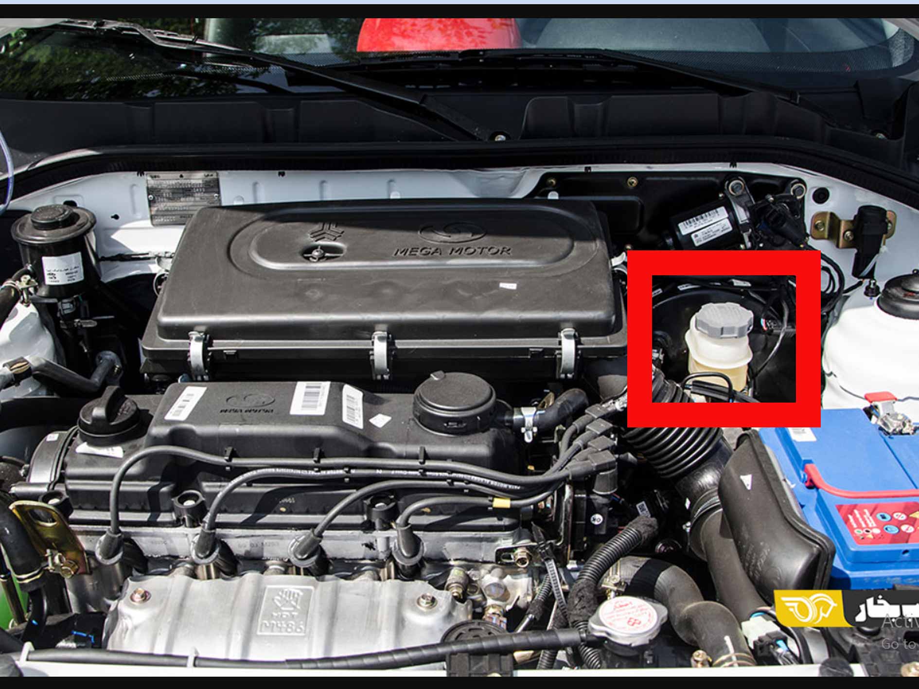 مخزن روغن ترمز کوییک کجاست؟